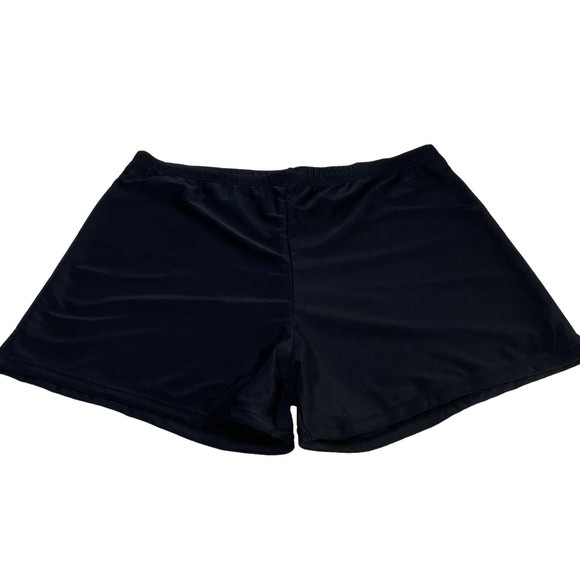 Brand New Women’s Size 18 Black Swim Shorts Bottoms Polyester/Spandex - Picture 1 of 7